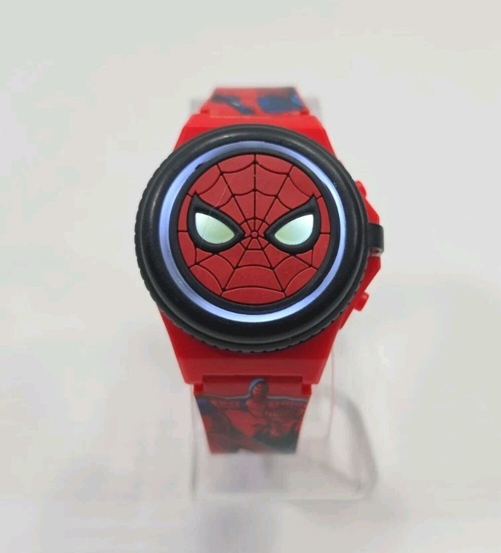 Accutime Marvel Spider-Man Flashing Cover Digital Watch New Batteries W255